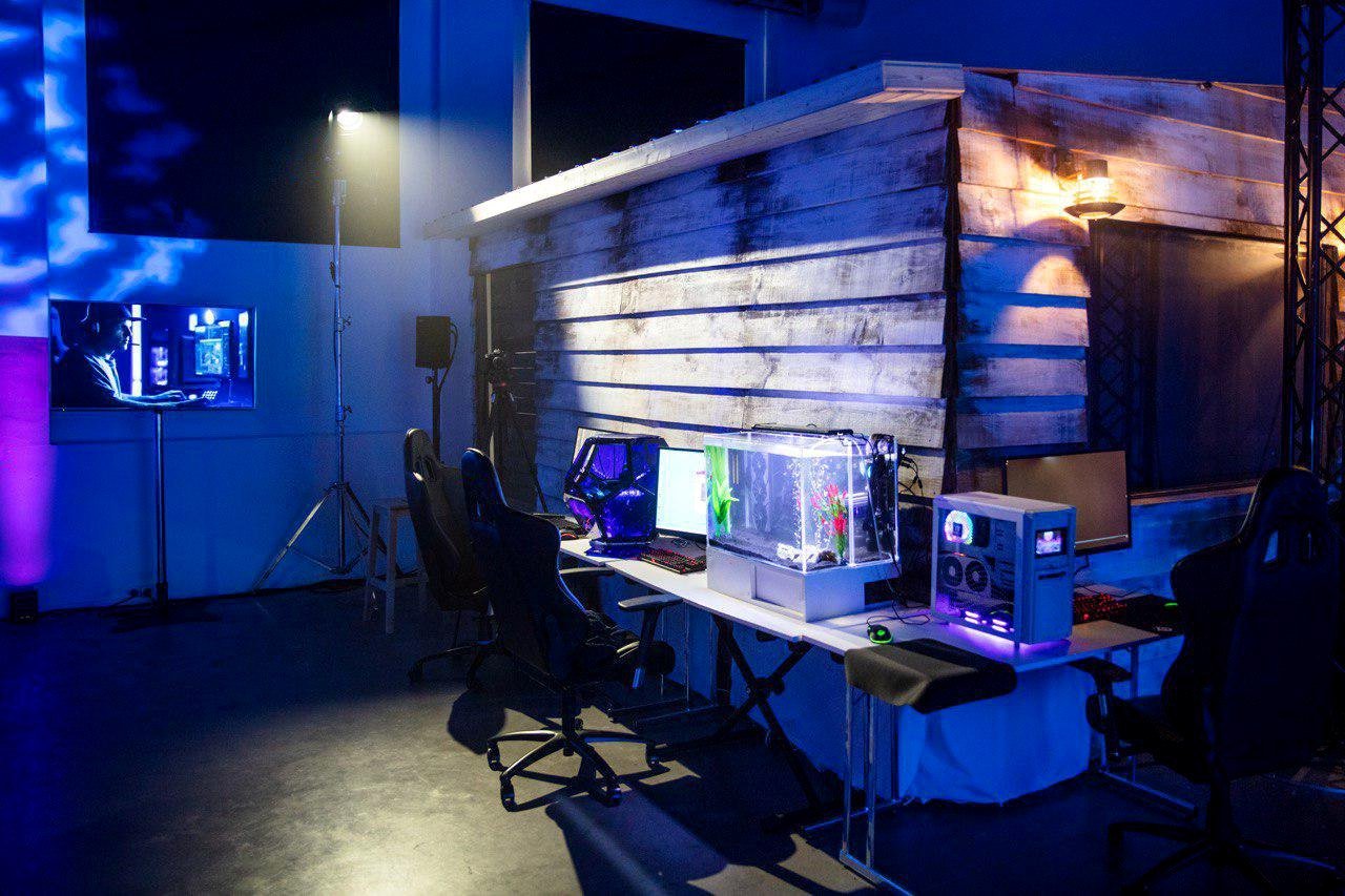 Diseño de set para podcast